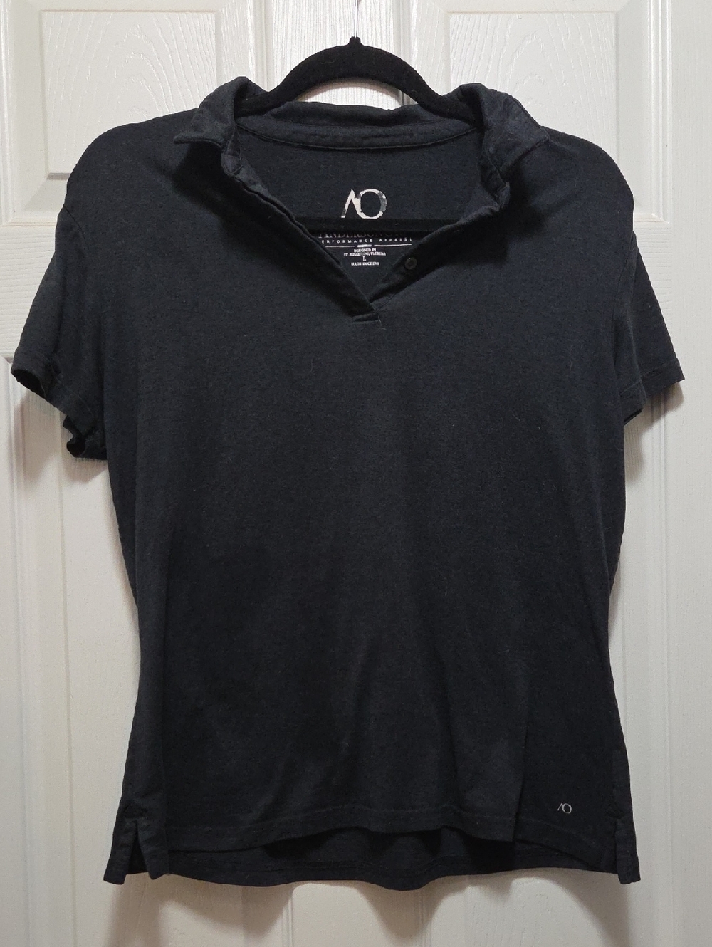 AndersonOrd Gamer Polo Golf Polo Women’s Black Polo Short Sleeve Butter Fabric